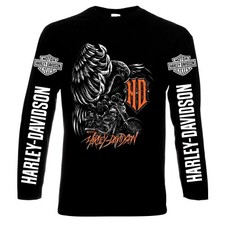 Harley Davidson, men's long sleeve t-shirt, 100% cotton picture