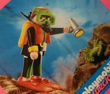 Playmobil 4596 Masked Ocean Diver Scuba Aquatic Sea Tank Gear NIB OOP picture
