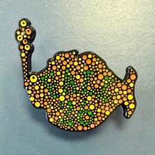 Phish Fall Tour 2026 Enamel Pin – Ishihara Color Blind Test Fish LE8 Orange picture