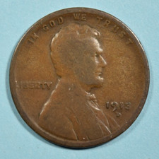 1913 D Lincoln Wheat Cent ~ G GOOD VG VERY GOOD ~ Bronze Penny 1c Coin picture