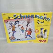 RARE HABA Das Schneemann Spiel Snowman German Board Game 2-4 Players Vintage NEW picture
