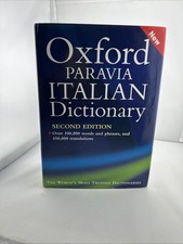Oxford-Paravia Italian Dictionary Binding detached, stable overall. picture