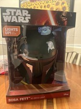 3DLightFX Star Wars Boba Fett Helmet Wall Deco LED Night Light 816733020594 picture