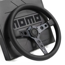 MOMO prototipo P5 Black Edition 350mm 14' Genuine Leather Sport Steering Wheel picture