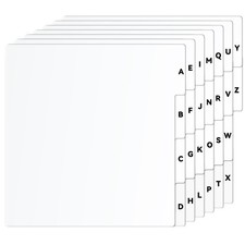 Marspark 26 Pcs Vinyl Album Divider, A-Z Record Divider, White, Horizontal | ... picture