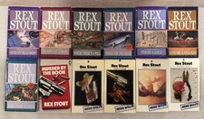 Lot of 12 Vintage Mystery by Rex Stout, Nero Wolfe, Good condition picture