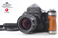 Grip,Hood,Strap [MINT] Pentax 6x7 67 EyeLevel M-Up SMC Late 75mm f/4.5 FromJAPAN picture