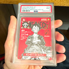 PSA Graded One Piece CCG Monkey D. Luffy #014 Promo JP Magazine Vol.20 2025 picture