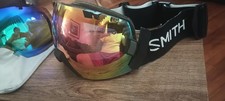 Smith I/O X  Ski/Snowboard Goggles 2 Lense Combo Interchanging Red &Blue Mirror  picture