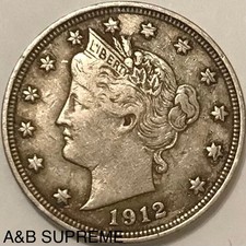 (1) Liberty Head V Nickel 1890-1912 VF-XF Very Fine-Extremely Fine From Estate picture