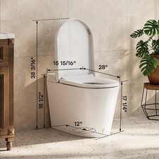 HOROW N30 Non-Electric Elongated Smart Toilet with Bidet, ADA Height, Auto Flush picture