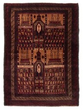 Vintage Traditional Hand-Knotted Area Rug 3'3