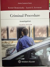 Criminal Procedure: Investigation – Fourth Edition LIKE NEW picture