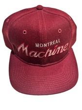 VINTAGE SPORTS SPECIALTIES MONTREAL MACHINE WLAF SCRIPT SNAPBACK HAT CAP picture