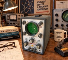 🍊Vintage 1964 EICO DC Wideband Oscilloscope | Model 435 POWERS ON picture