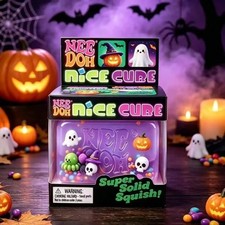Nee Doh Halloween Nice Cubes Ice Cube Toy Fidget Super Solid Squish picture