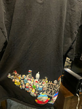 HUF x South Park Cartman Kenny Black Graphic Tee Crew Neck Cotton XL picture