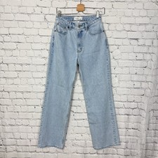 Abercrombie & Fitch 90s Relaxed High Rise Jeans Curve Love Size 26/2s Light Blue picture