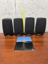 4 Klipsch Quintet III QUIN3BK Satellite Speakers Black Home Theater Tested *READ picture