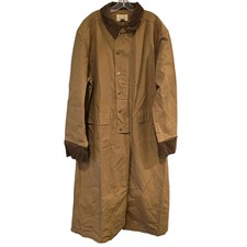 NEW Scully Mens Canvas Duster Coat Brown Large Long Barn Chore Work Jacket picture