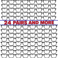 Mens Womens Reading Glasses Bulk Buys 24 Pairs Black Frm Wholesale Deals Readers picture