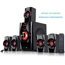 beFree 5.1 Ch Surround Sound Wired Speaker System w Warranty Bluetooth USB SD FM picture