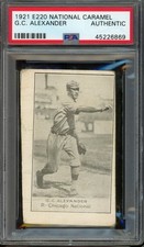 1921 E220 Grover Cleveland Alexander PSA Authentic TOUGH LOOK SV picture