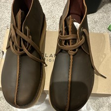 Clarks Originals Desert Trek Beeswax Brown Leather Lace-Up Men's US 10.5 EU 44 picture