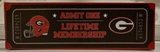 UGA University Georgia Bulldogs Admit One Lifetime Membership Ticket Wall Art picture