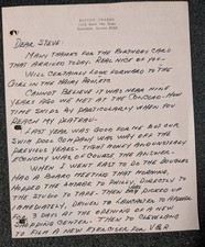 WOW BUSTER CRABBE original HAND-WRITTEN LETTER on HIS LETTERHEAD FLASH GORDON picture