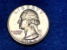 1963 Washington Quarter Uncirculated VeryShiny Beautiful Coin As Pictured $15.99 picture