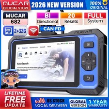 2026 MUCAR 682 AI All System Diagnostic Tool OBD2 Scanner CANFD FCA Action Test picture