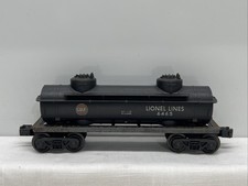 Lionel Postwar Gulf 2 Dome Black Tank Car 6465 picture