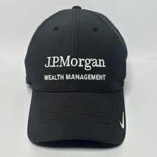 J.P. Morgan Nike Legacy91 Dri-FIT Hat Black Strapback Wealth Management Logo picture