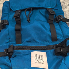 Topo Designs Rover Pack 20L Blue/Black Nylon Buckle Backpack Fits 15