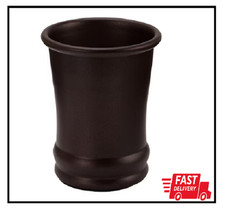 Bronze Olivia Metal Tumbler Makeup Brush Holder and Toothbrush Cup for Bathroom picture