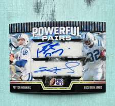 Leaf 2025 Pro Set Powerful Pairs Manning/James Autograph 3/10  (#PP-30) picture