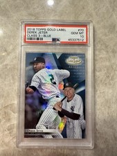 2018 Topps Gold Label - Derek Jeter #70 Class 3 Blue /50 New York Yankees PSA 10 picture