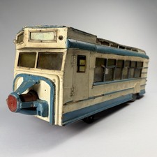 Antique c.1920 Large NY Broadway Streetcar/Trolley Narrative Folk Tramp Hobo Art picture