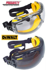 LOT DeWalt CLEAR SMOKE ANTI FOG Protective Over Glasses Safety Goggles ANSI Z87+ picture
