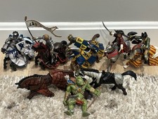 Papo Medieval Knights Horses Ogre Pirates Figures Lot 13 Vintage Fantasy picture