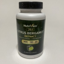 Nutrivein Premium Citrus Bergamot Supplement 1400mg 25:1 Bergamia Extract - 60 - picture