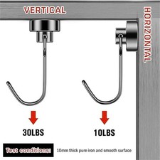 3 Pack 110LBS Magnetic Hooks Heavy Duty Neodymium Magnet Hooks for Hanging, Magn picture