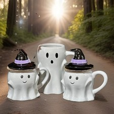 Target Hyde and EEK Boutique Figural Ghost Mugs Lot Of 3 *See Details picture