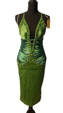 NWT Mandalay Julian Joyce Beaded Embellished Cocktail Dress Jade Green Sz 6 picture