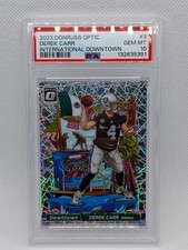 2023 Panini Donruss Optic - International Downtown Derek Carr #3 picture