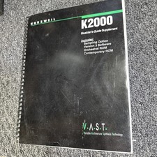 VINTAGE KURZWEIL K2000 SOFTWARE MUSICIAN'S GUIDE SUPPLEMENT  picture