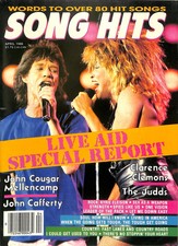 Song Hits Magazine April 1986 Live Aid Mick Jagger Tina Turner John Mellencamp picture