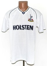 TOTTENHAM HOTSPURS 1987 1989 HOME FOOTBALL SHIRT SCORE DRAW RETRO REPLICA picture
