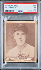 1940 Play Ball Baseball #99 Syl Johnson PHI (1931 World Series Champion) PSA 1.5 picture